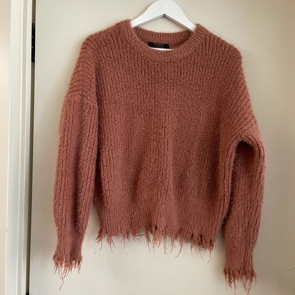 Mauve Frayed Ends Sweater - Picture 1 of 2